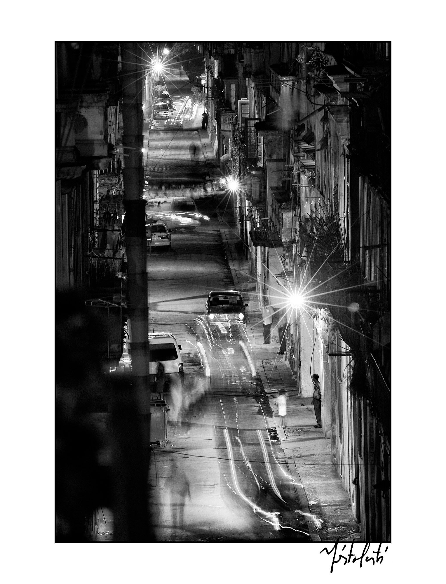 Amargura Street at Night